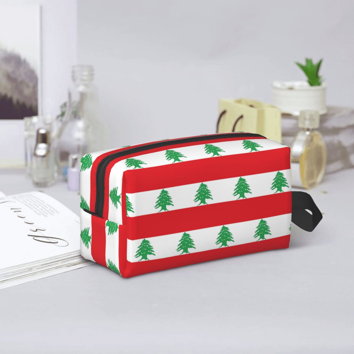 Women Bags Lebanon - Kosmetiktasche mit Flagge des Libanon, Kosmetik-Organizer,