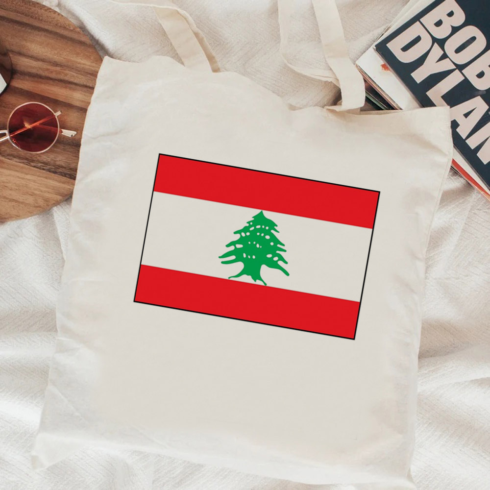 Women Bags Lebanon - Libanon Einkaufstasche, personalisierbar, faltbar, Canvas, für