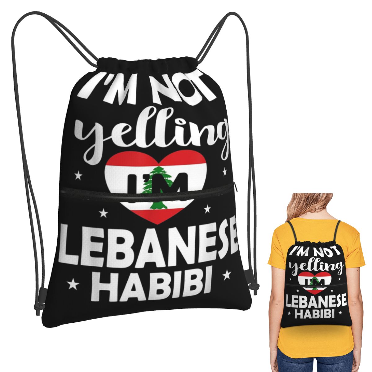 Women Bags Lebanon - Libanesische Flagge, libanesisches Erbe, libanesische Rucksäcke,