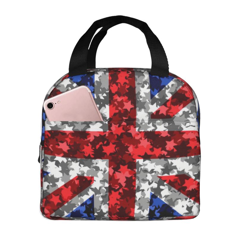 Women Bags Uk - Isolierte Lunchbox mit Flagge des Vereinigten