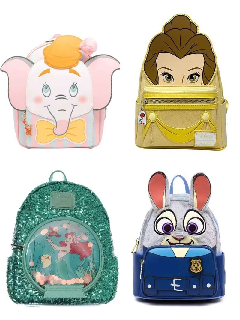 Women Bags New - Neuer rosafarbener Mini-Rucksack aus Kunstleder für