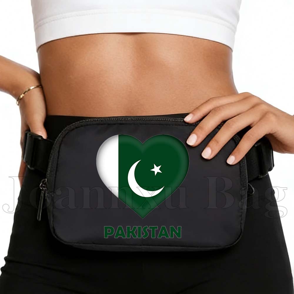 Women Bags Pakistan - Pakistan Herz-Flagge Brusttasche Hüfttasche für Männer