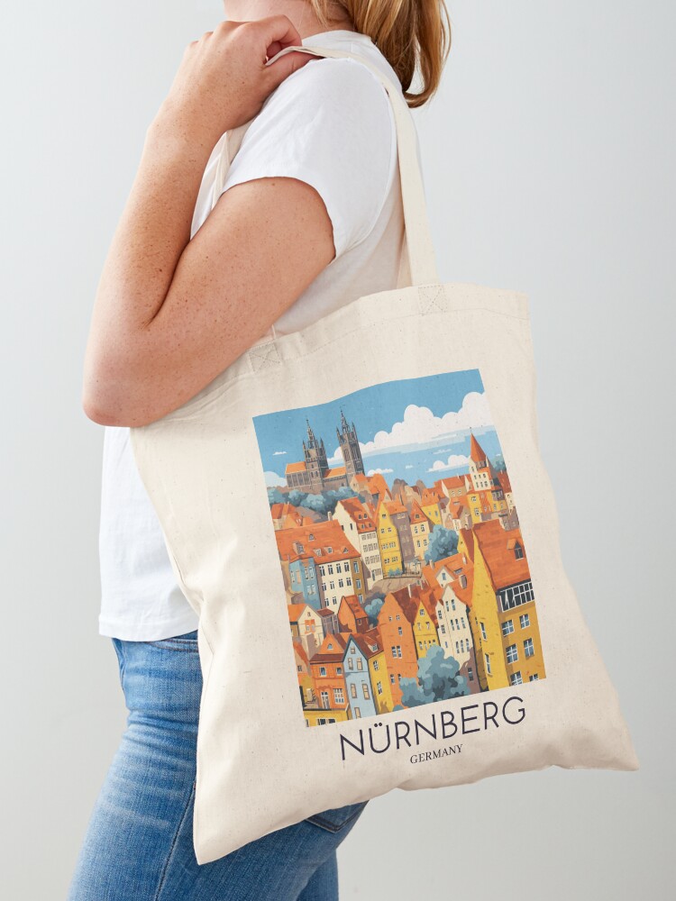 Women Bags Germany - Ein Pop-Art-Reiseposter mit Motiv „Nürnberg –