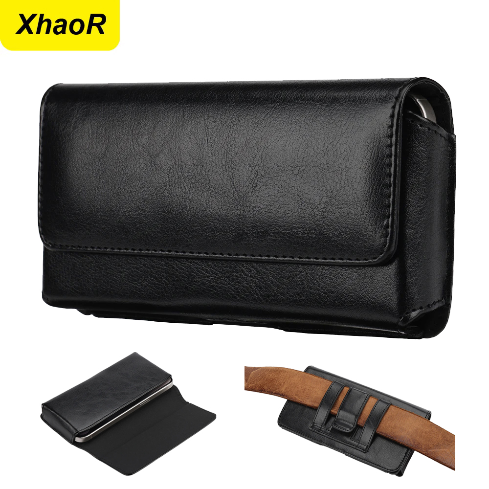 Saddle Bag Leather - Universelle Leder-Gürteltasche für iPhone 17 16