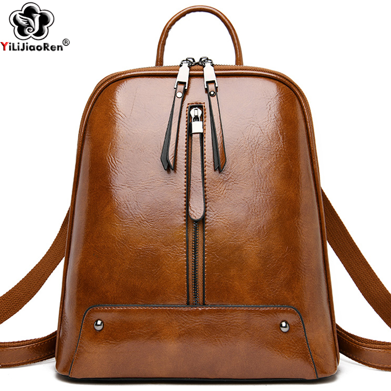 Women Bags H&M - Frauen Leder Rucksack Mode Rucksack Geldbörse