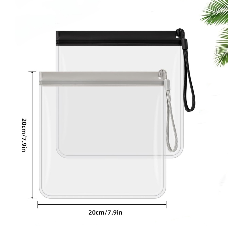 Women Bags For Airport - 2 Stück transparente Reise-Kulturtaschen, auslaufsicher, wasserdicht,