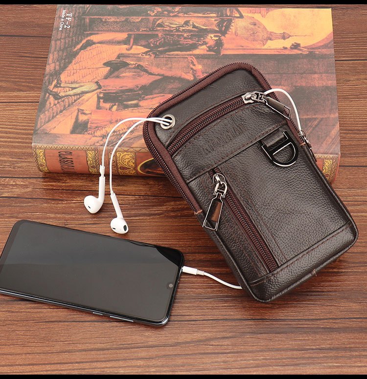 Saddle Bag Leather - Multifunktionale Herren-Ledertasche mit Großer Kapazität, 4
