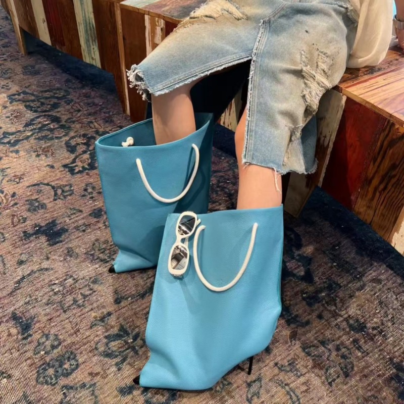 Women Bags New - Damen Herbst/Winter Neue Spitzenstiefel im Taschenstil,