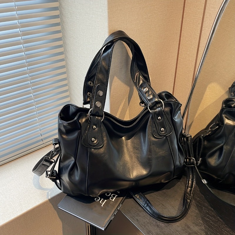 Women Bags For Airport - Vintage-Lederhandtasche mit großem Fassungsvermögen und Reißverschluss,