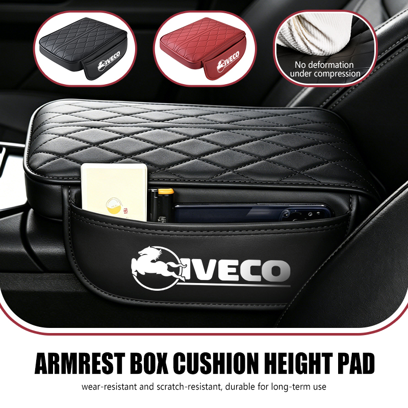 Box Bag Rigid - Auto-Mittelkonsolen-Armlehnenpolster, rutschfestes Kissen für IVECO T-Way