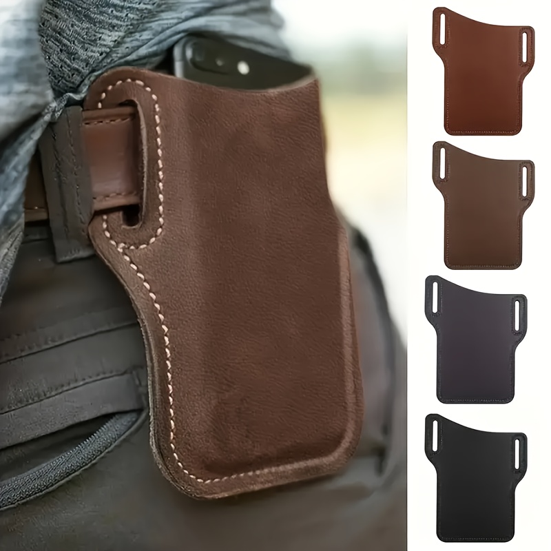 Saddle Bag Leather - Multifunktionale Sport-Hüfttasche, Leder-Handytasche, Hängende Gürteltasche für