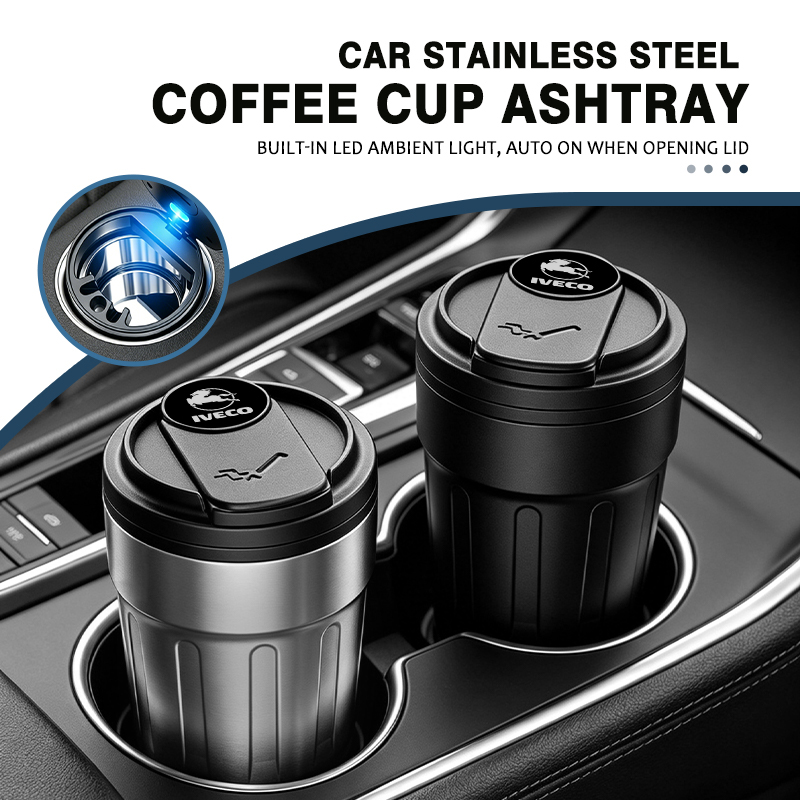 Box Bag Rigid - Neuer Auto-Aschenbecher im kreativen Kaffeetassen-Stil mit