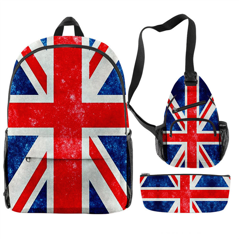 Women Bags Uk - Rucksäcke mit Union Jack, britisch-amerikanischer Flagge,