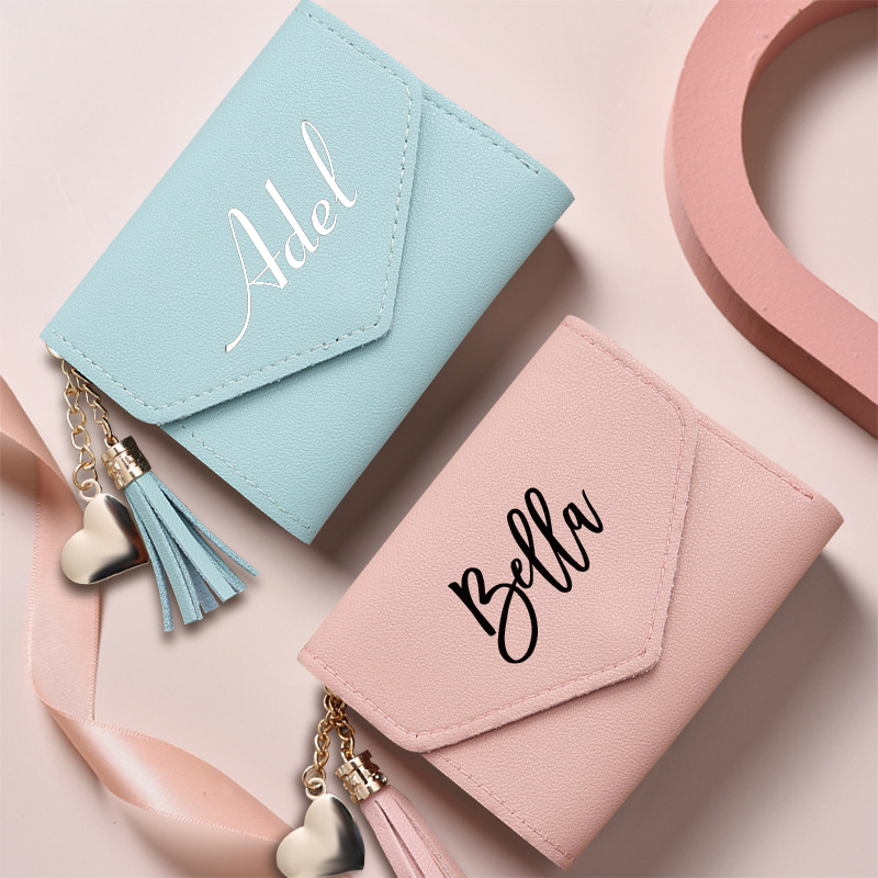Women Bags For Eid - Personalisierte Damen-Geldbörse aus Leder, Kartentasche, Brautjungfer,