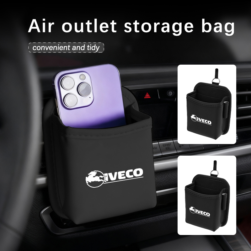 Box Bag Rigid - Universelle Auto-Lüftungsschlitz-Aufbewahrungstasche für Telefon und Schlüssel,