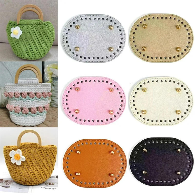Crochet Market Bag - 14,5 x 11 cm ovaler Boden