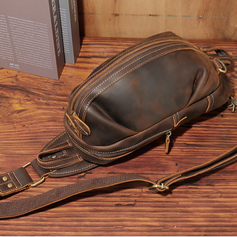 Saddle Bag Leather - Mode-Design Luxus männer Sling Brust Tasche