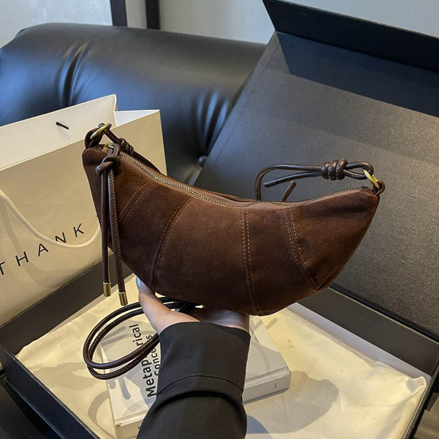 Women Bags Manufacturer - Samtmaterial Reißverschluss 2026 Hochwertige Schultertasche Einfarbig