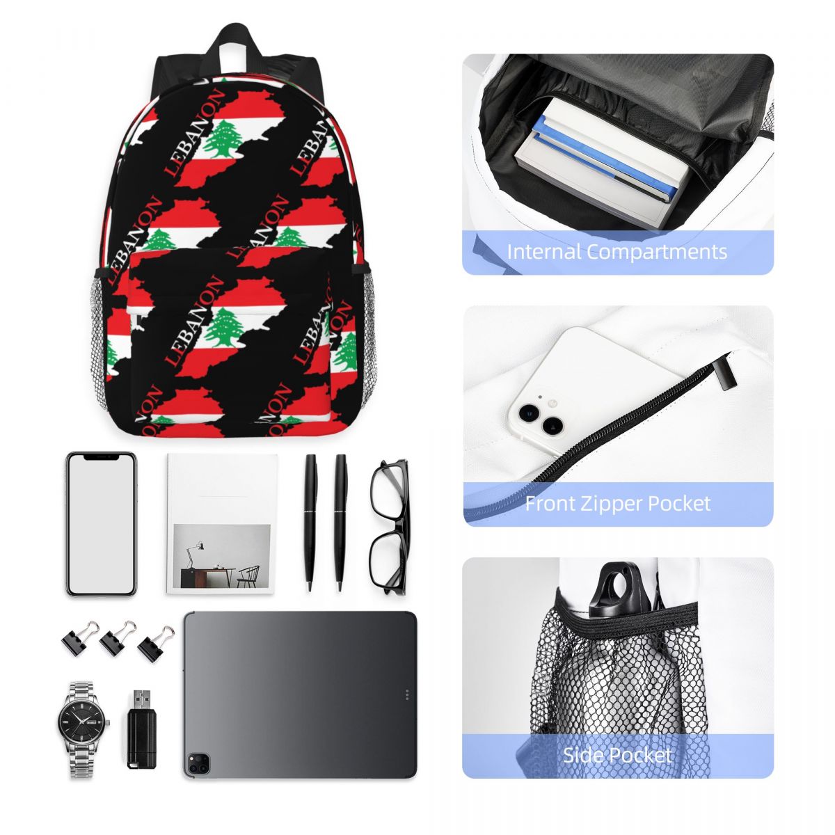 Rucksack mit Libanon-Flagge un – Women Bags Lebanon Bewertung und Preis