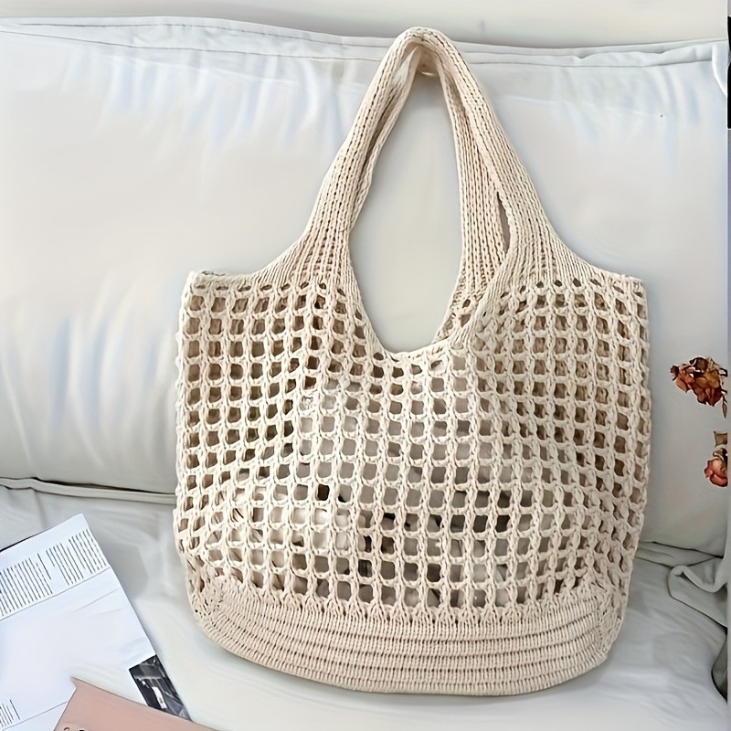 1 Stück Damen-Häkeltasche, gro – Crochet Market Bag Bewertung und Preis