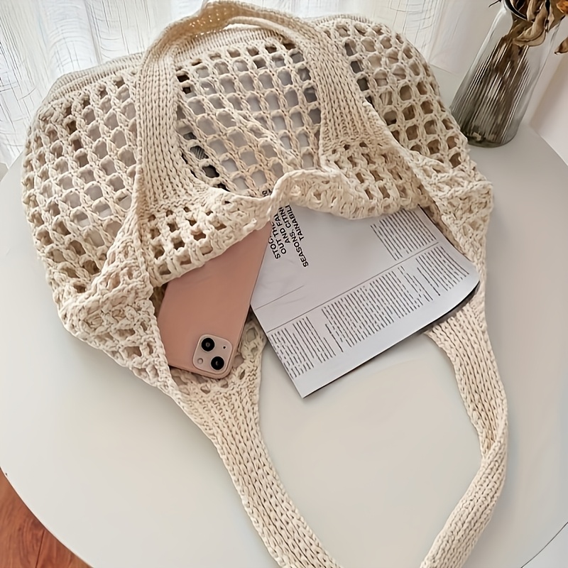 1 Stück Damen-Häkeltasche, gro – Crochet Market Bag Bewertung und Preis