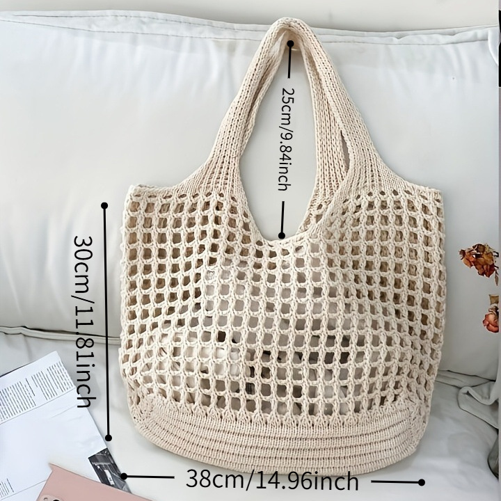 1 Stück Damen-Häkeltasche, gro – Crochet Market Bag Bewertung und Preis