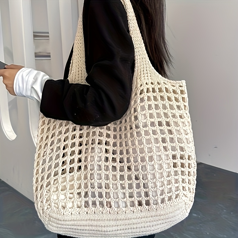 1 Stück Damen-Häkeltasche, gro – Crochet Market Bag Bewertung und Preis