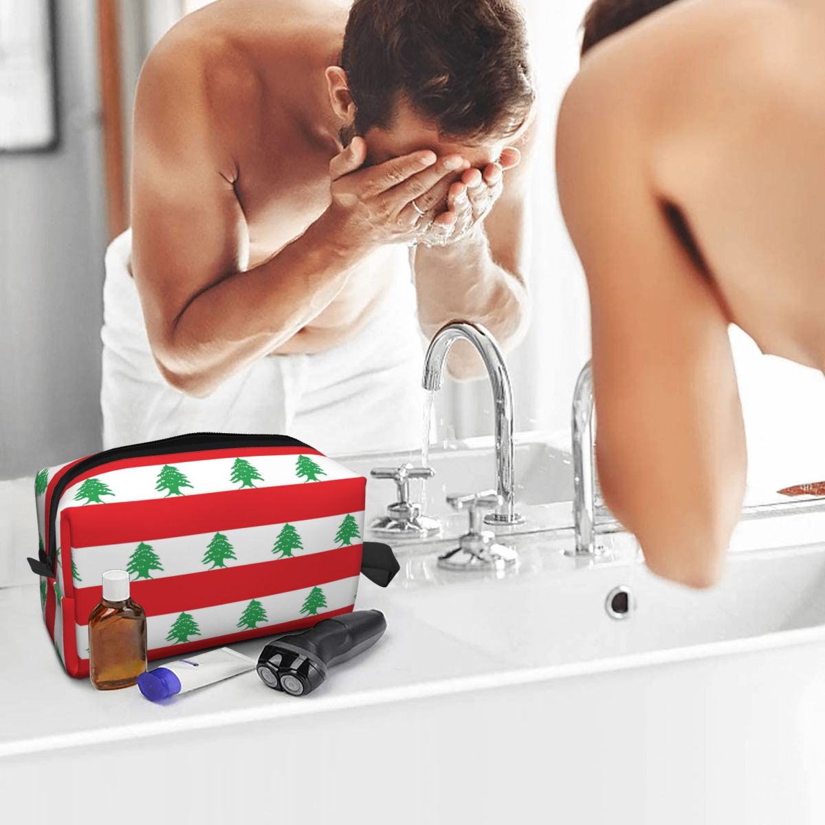 Kosmetiktasche mit Flagge des  – Women Bags Lebanon Bewertung und Preis