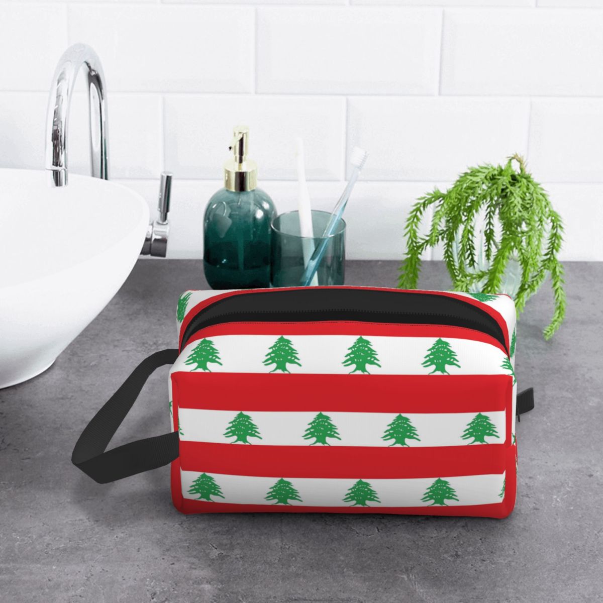 Kosmetiktasche mit Flagge des  – Women Bags Lebanon Bewertung und Preis
