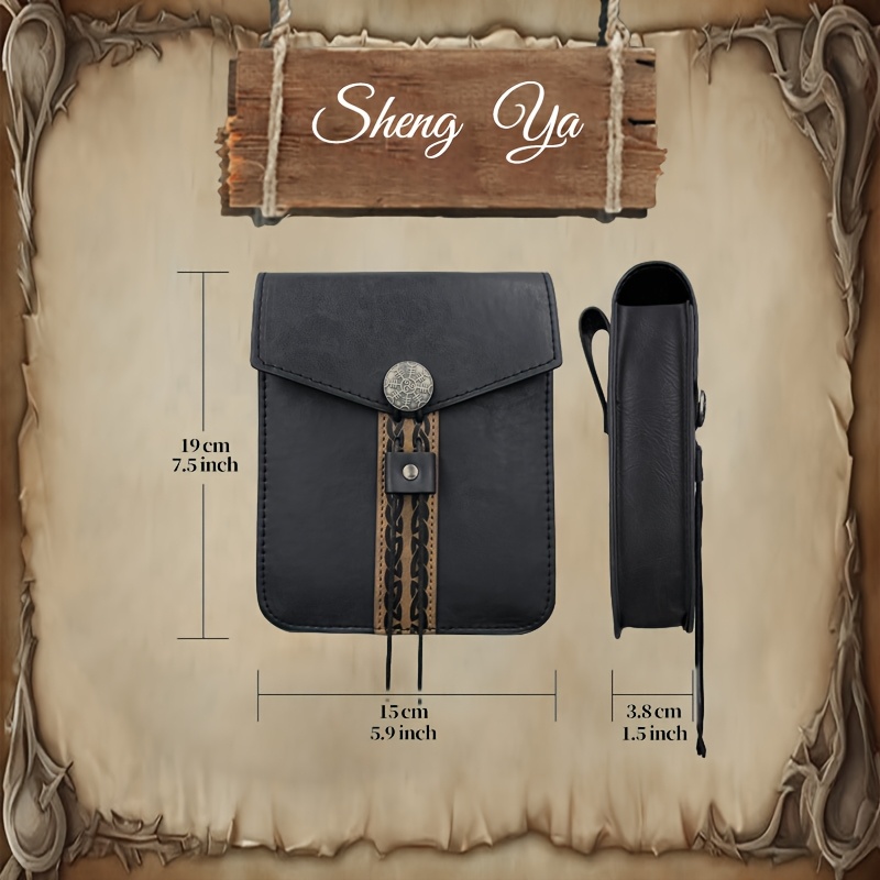 2 Stück mittelalterlicher Vint – Saddle Bag Leather Bewertung und Preis