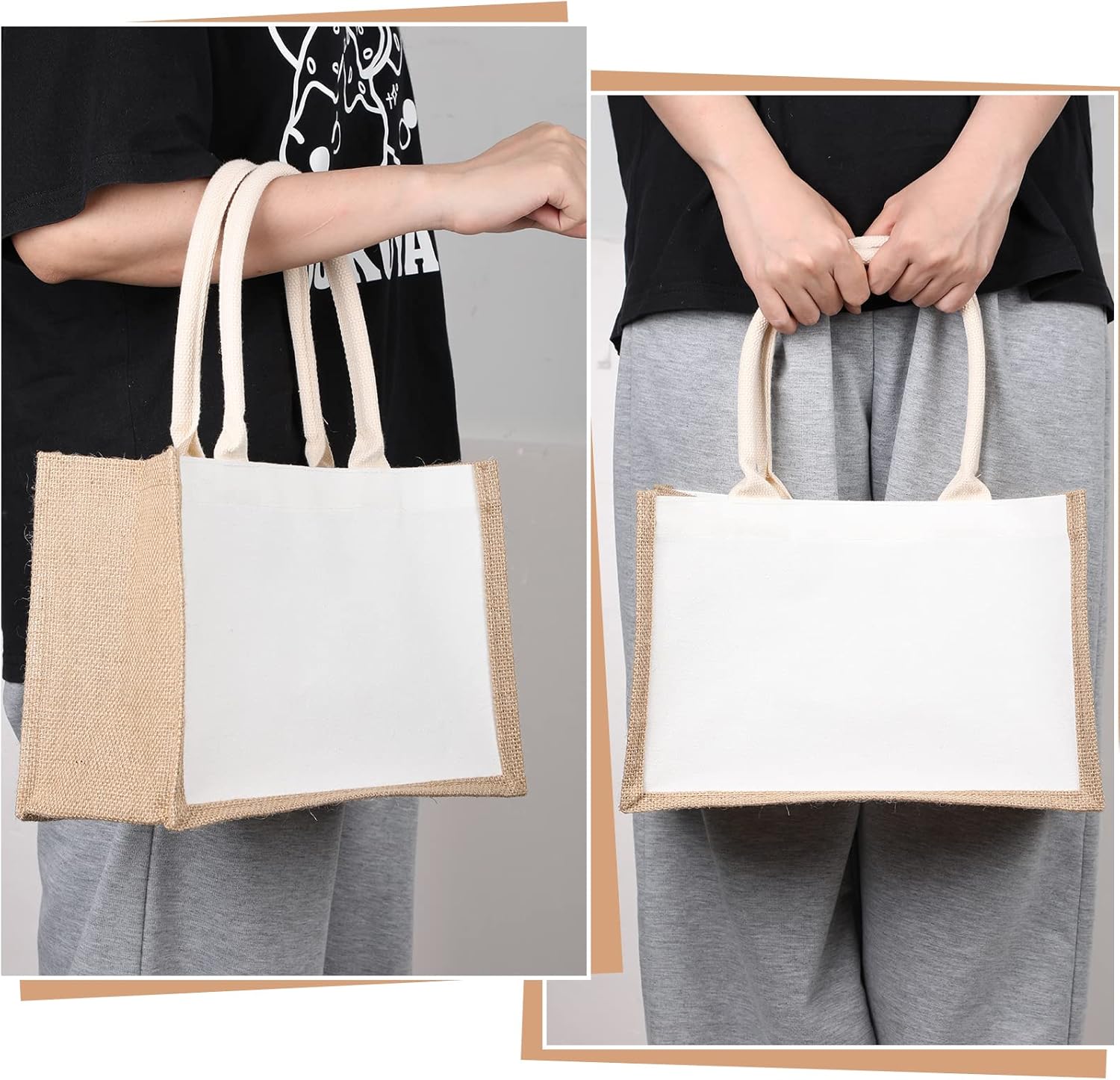 16er-Pack Sackleinen-Tragetasc – Women Bags For Eid Bewertung und Preis