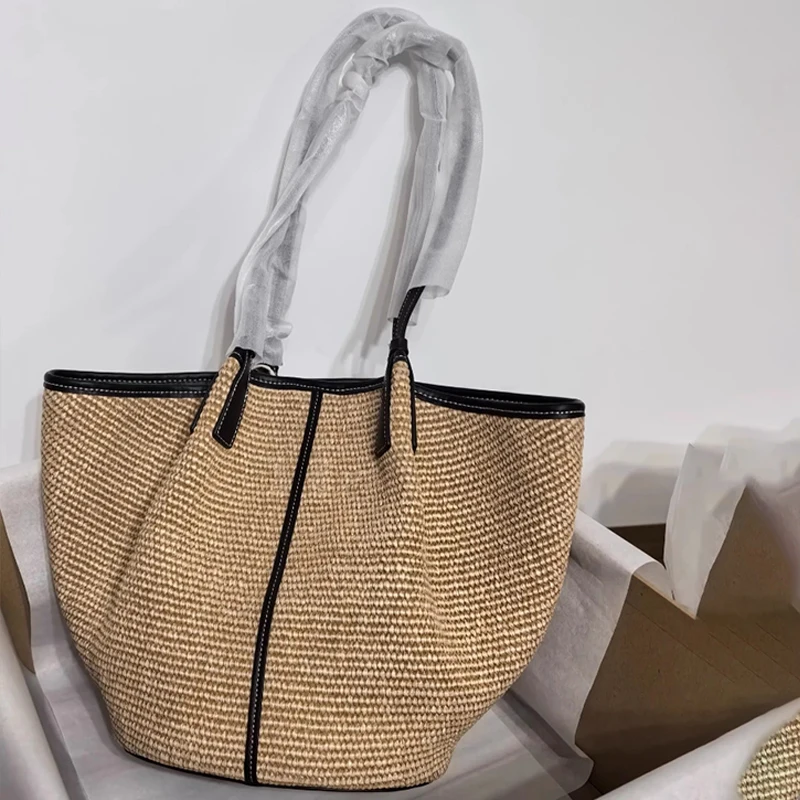 Trendige handgewebte Strohtasc – Crochet Market Bag Bewertung und Preis