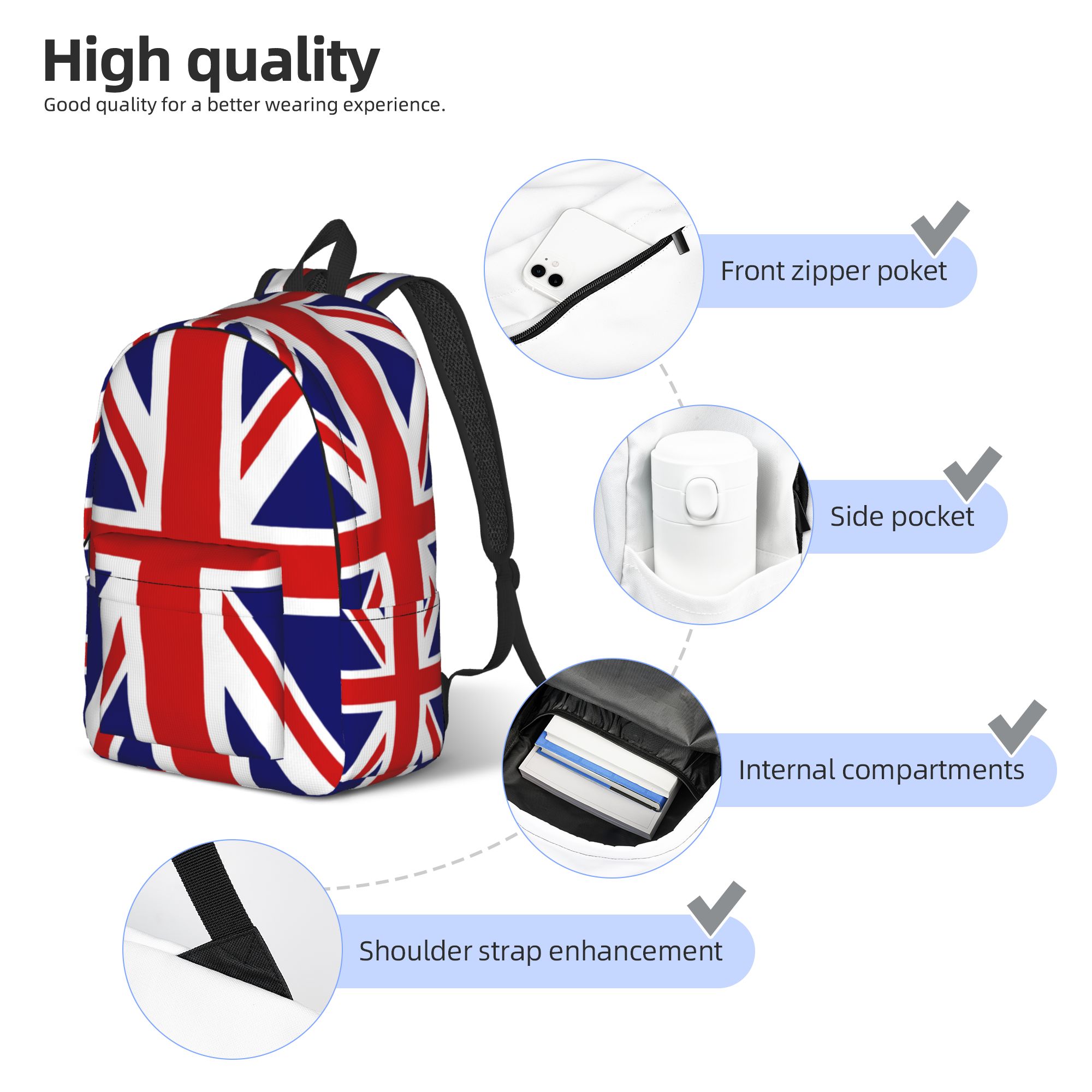 Rucksack mit britischer Flagge – Women Bags Uk Bewertung und Preis