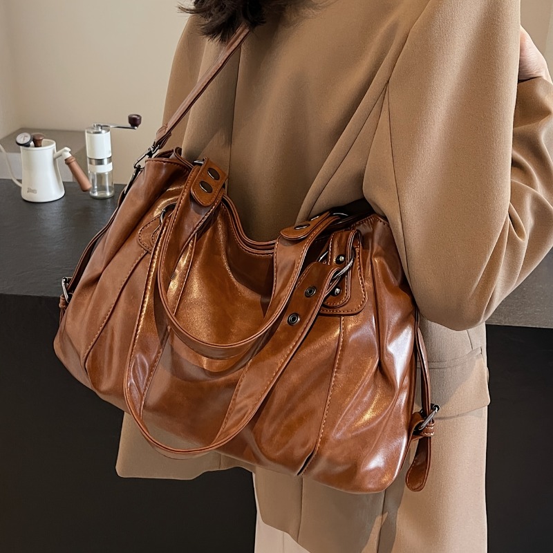 Vintage-Lederhandtasche mit gr – Women Bags For Airport Bewertung und Preis