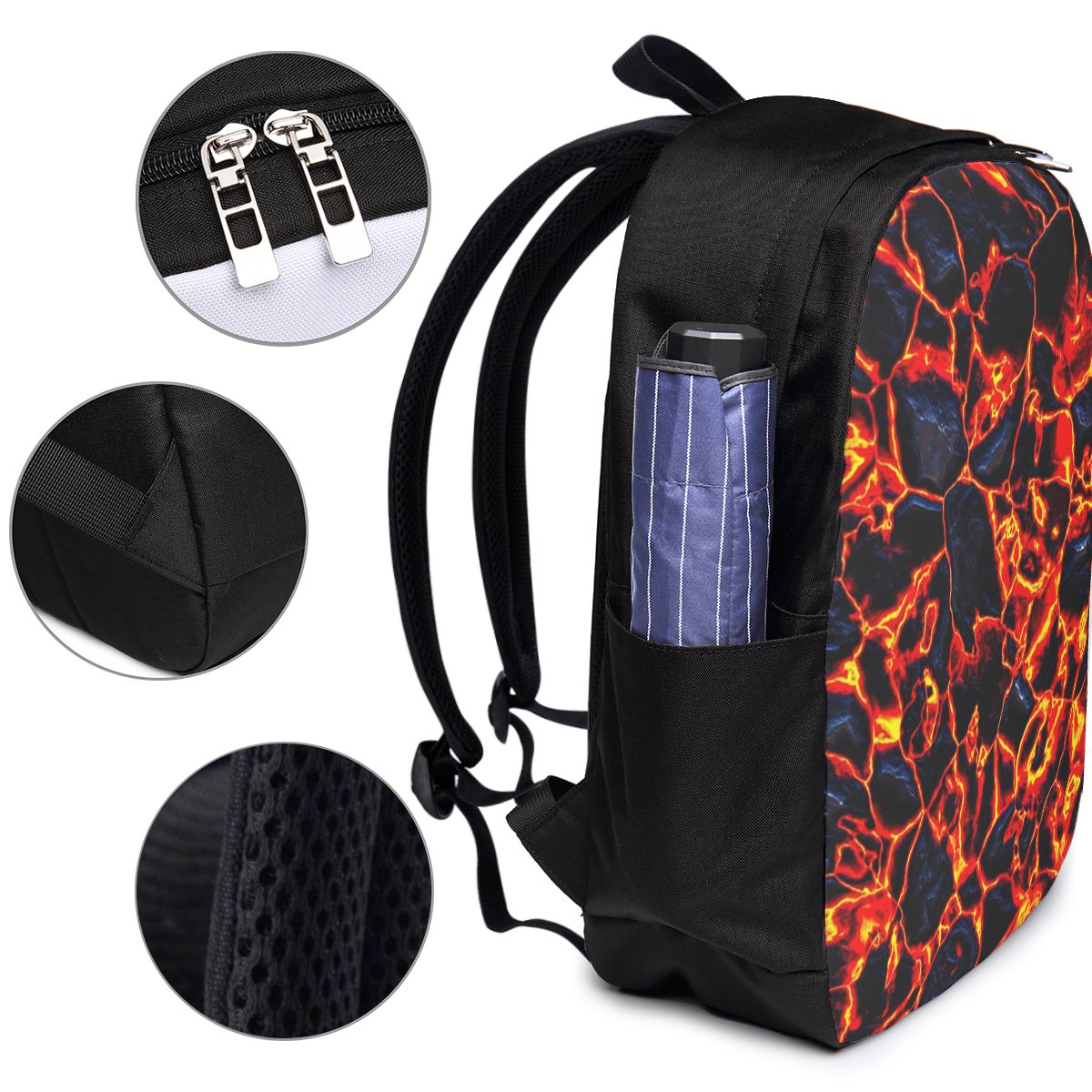Magma-Vulkan-Lava-Feuer-Rucksa – Women Bags For Women Bewertung und Preis