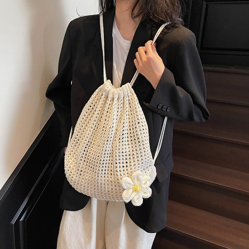 Einfarbig Stricken Schulter Ta – Crochet Market Bag Bewertung und Preis