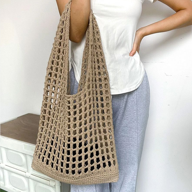 Mode Häkel taschen für Frauen  – Crochet Market Bag Bewertung und Preis