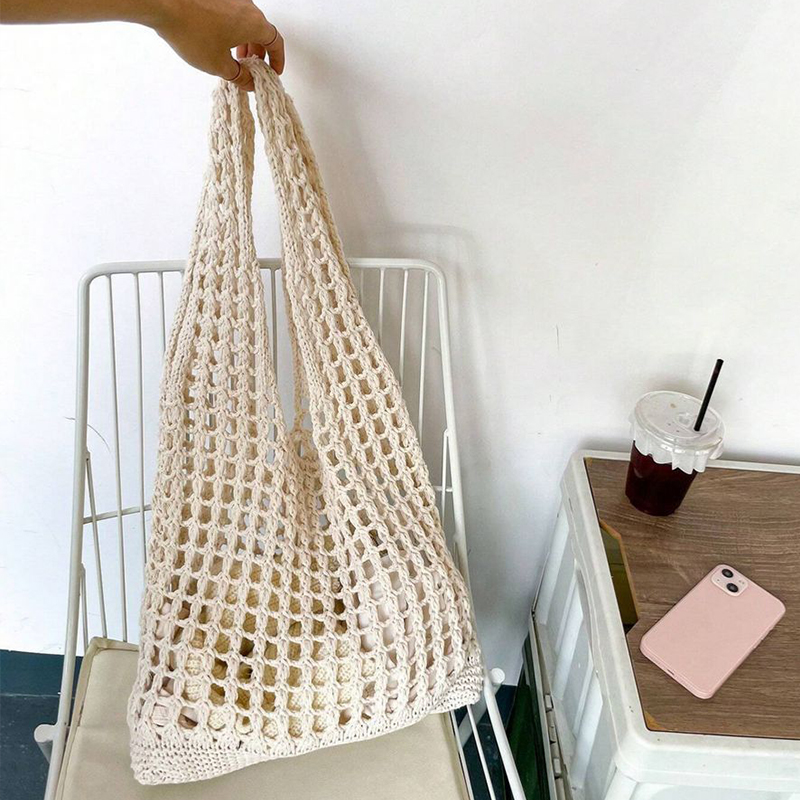 Mode Häkel taschen für Frauen  – Crochet Market Bag Bewertung und Preis