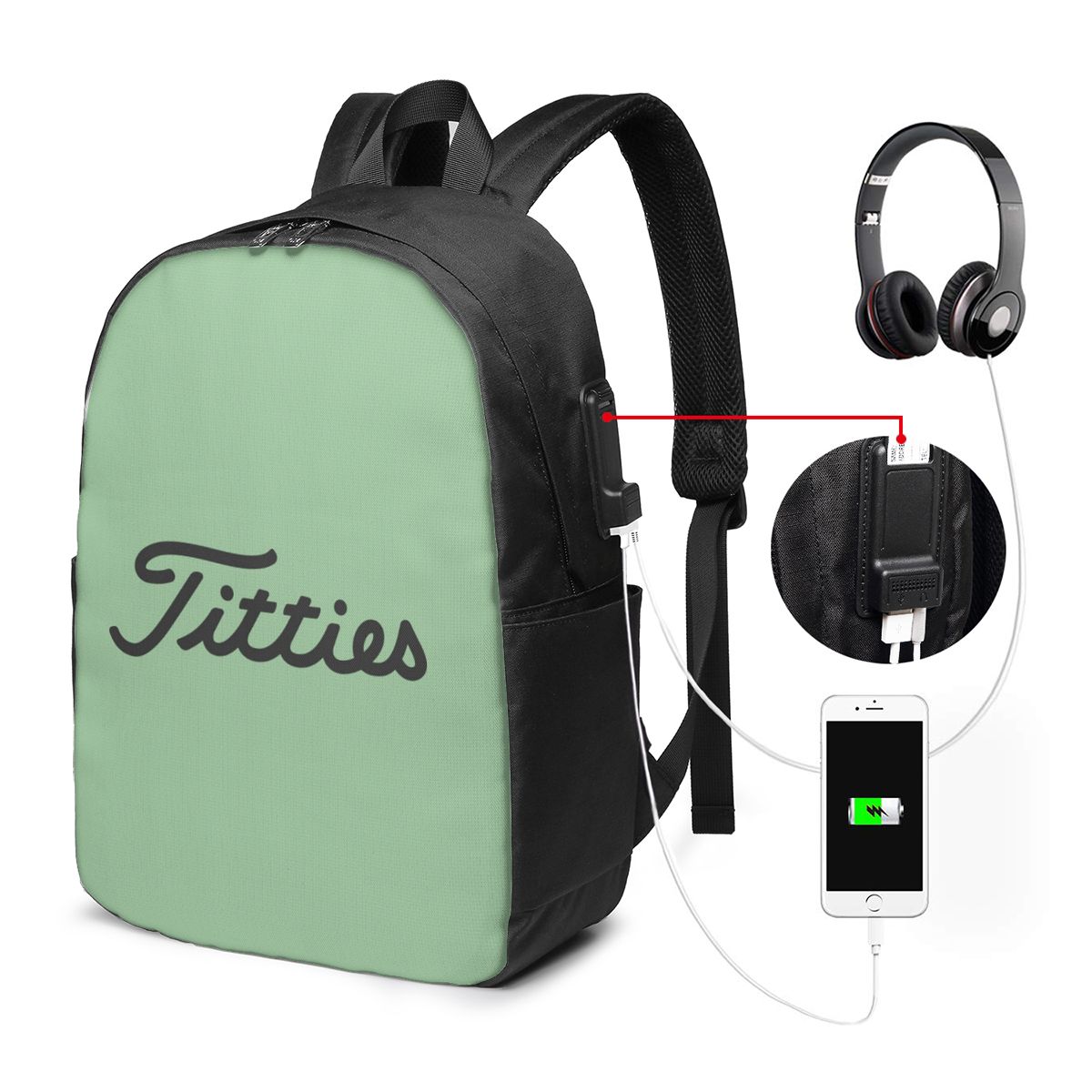 Titties Golf Ball Rucksack, Re – Women Bags For Women Bewertung und Preis