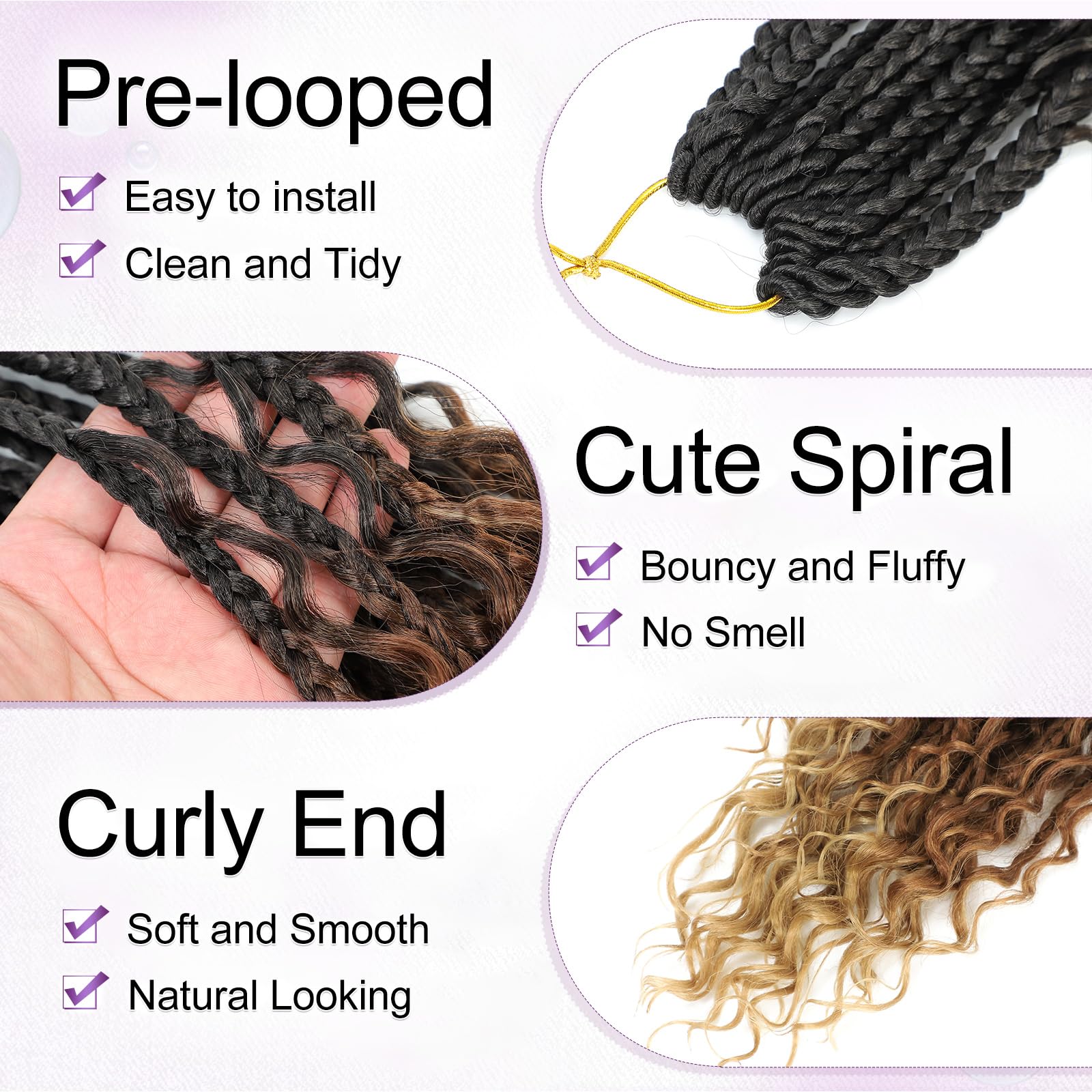 14 Zoll Goddess Box Braids Häk – Women Bags Pack Bewertung und Preis