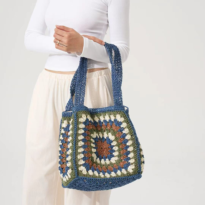 Sommer Handgewebte Tasche Farb – Crochet Market Bag Bewertung und Preis