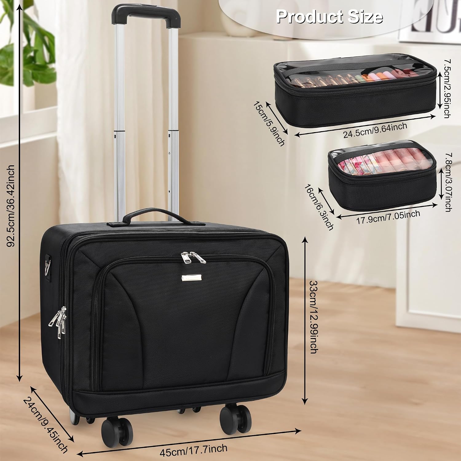 Extragroßer Rollender Make-up- – Women Bags For Women Bewertung und Preis