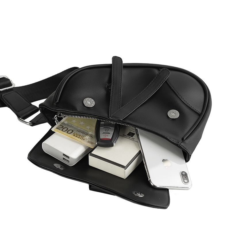Männer PU Männlichen Brust Tas – Saddle Bag Leather Bewertung und Preis