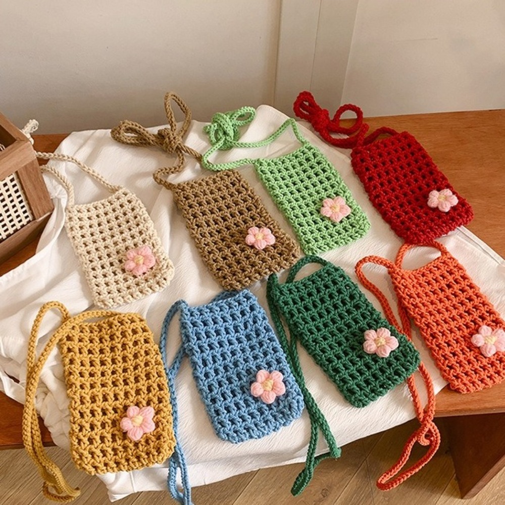 Niedliche Umhängetasche mit Bl – Crochet Market Bag Bewertung und Preis