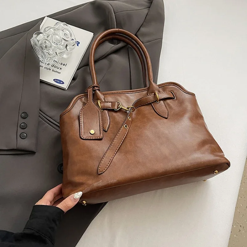 PU-Leder-Retro-Einkaufstasche  – Women Bags For Airport Bewertung und Preis