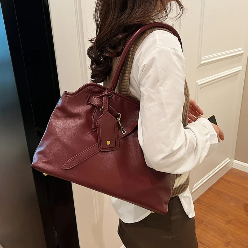 PU-Leder-Retro-Einkaufstasche  – Women Bags For Airport Bewertung und Preis