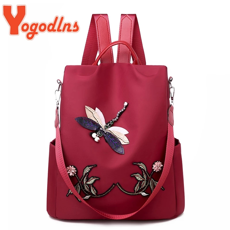 Yogodlns Mode Stickerei Rucksa – Women Bags H&M Bewertung und Preis