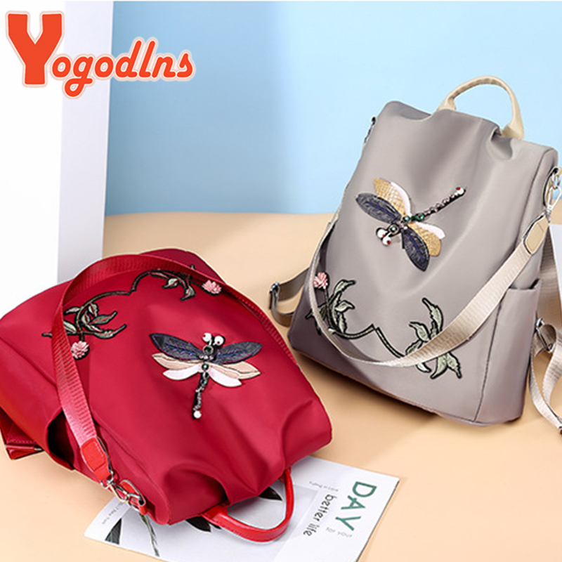 Yogodlns Mode Stickerei Rucksa – Women Bags H&M Bewertung und Preis